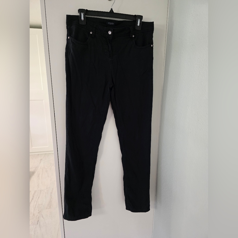 Black Straight Leg Women's Pants